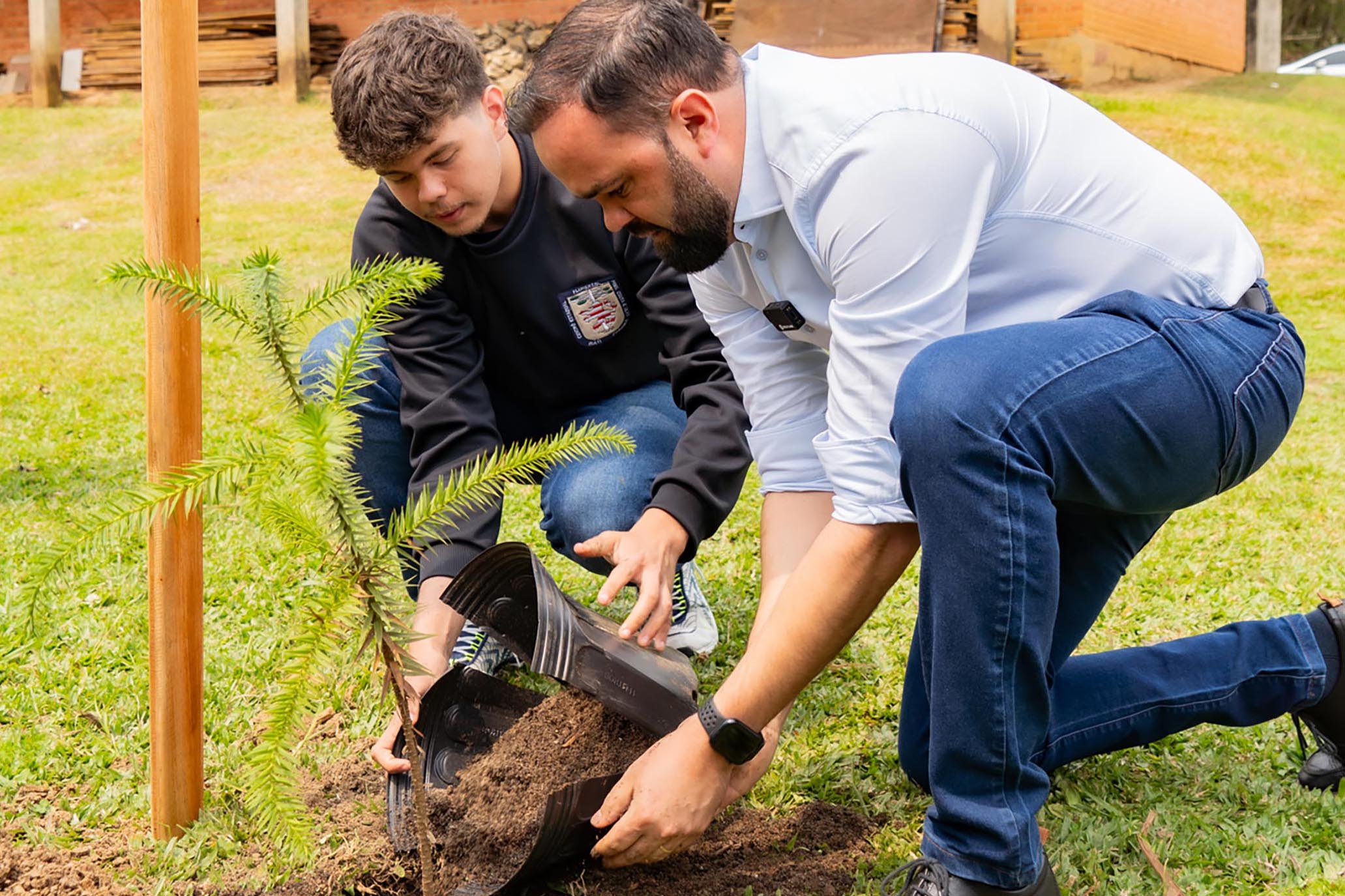 Em Irati, Educação lança projeto para o plantio de 40 mil mudas de árvores nativas