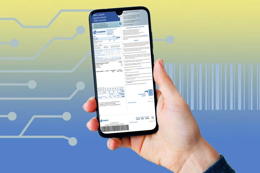   Fatura digital da Sanepar facilita a vida das pessoas e reduz consumo de papel