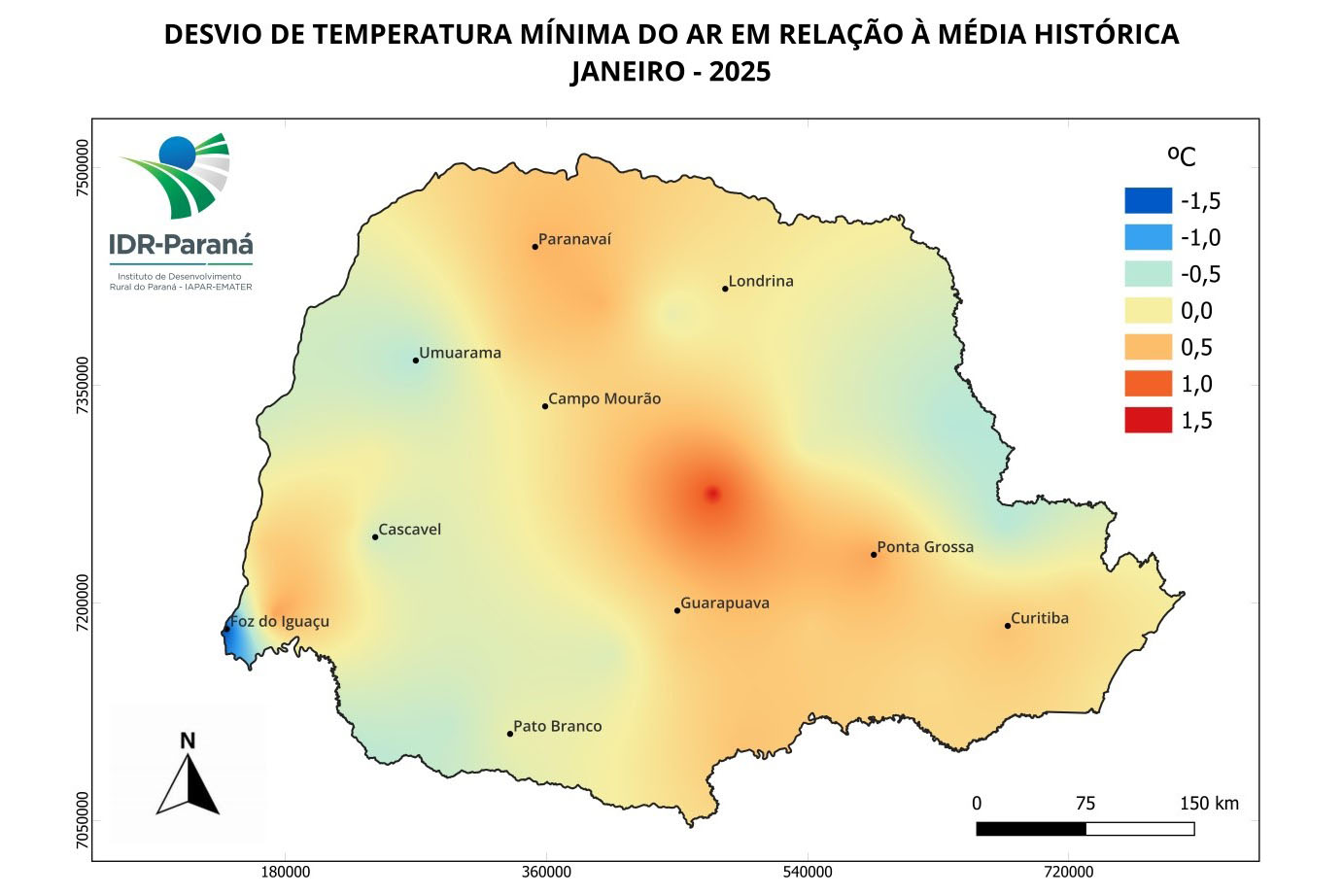 Boletim agrometeorológico de janeiro aponta que chuvas retornam ao Paraná após início de ano seco