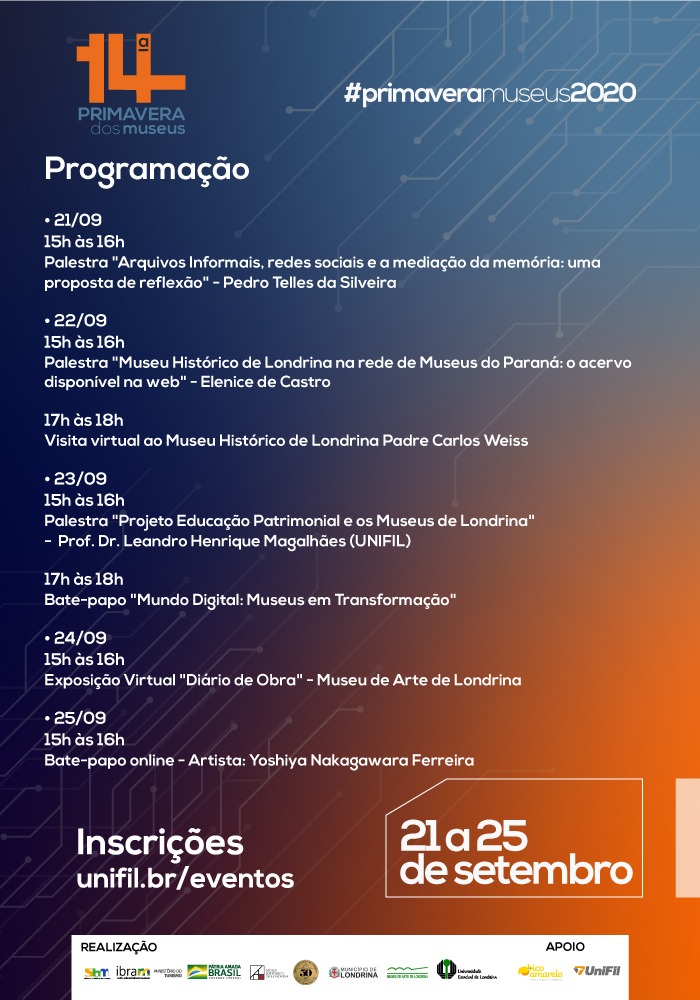 Confira a programação completa.