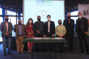 Prefeitos da Assomec firmam compromisso com os Objetivos de Desenvolvimento Sustentável. Foto:SEDU