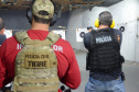 Polícia Civil promove cursos de atualização de armamento e tiro em Curitiba - Foto: PCPR