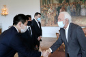 O vice-governador Darci Piana se reuniu nesta quarta-feira (24), no Palácio Iguaçu, com o novo cônsul-geral do Japão em Curitiba, Keiji Hamada. Foto:Camila Tonett/Vice-governadoria