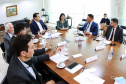 Governador Carlos Massa Ratinho Junior durante reunião com executivos do Grupo Softbank - Curitiba, 22/03/2022