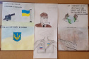 Colégios estaduais de Prudentópolis fazem atividades sobre a guerra na Ucrânia