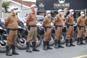 Batalhão de Trânsito completa 70 anos de história e recebe 45 novas motocicletas durante solenidade em Curitiba - Curitiba, 15/03/2022