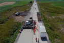 Obras de pavimentação em concreto na PRC-280, em Palmas