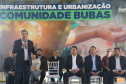 Governador autoriza obras de saneamento e energia na Ocupação Bubas, em Foz do Iguaçu