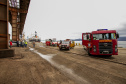 Exercício simulado mobiliza Portos do Paraná contra incêndios em shiploader