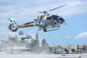 Polícia Militar orienta banhistas sobre como agir em pousos de helicóptero na praia
