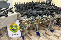 Polícia Militar apreende dois caminhões com 160 armas em Iporã e Perobal