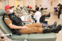 Maio Amarelo: policiais militares doam sangue para conscientização da população sobre acidentes no trânsito