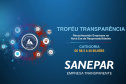 Sanepar conquista Troféu Transparência pela sexta vez consecutiva
