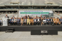 Curitiba, 12 de setembro de 2023 - O governador Carlos Massa Ratinho Jr. participa da formatura de soldados da Polícia Militar do Paraná na Ligga Arena.