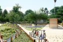 Projeto de como ficarão as novas praças de lazer da Ilha do Mel, em Paranaguá.