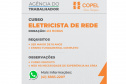 Copel oferece curso gratuito para formação básica de eletricista de distribuição em Curitiba 
