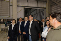 Governador Carlos Massa Ratinho Junior visita a nova fábrica de garrafas da Ambev, que está sendo construída em Carambeí.