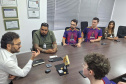 Fomento Paraná recebe equipe de estudantes que participaram de torneio internacional de robótica