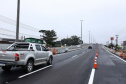 Novo viaduto de São José dos Pinhais tem pista superior liberada para o tráfego