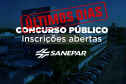 Inscrições para concurso da Sanepar encerram segunda-feira (21)