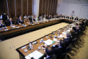 Governador Carlos Massa Ratinho Junior durante a primeira reunião de trabalho com a equipe de secretários de Estado.  -  Curitiba, 02/01/2019  -  Foto: José Fernando Ogura/ANPr