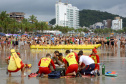 Limpeza das praias, saúde e segurança são destaques na temporada. Mais de 174 toneladas de lixo foram recolhidas nas praias do Paraná pela Sanepar, houve cerca de 700 atendimentos médicos feitos pela equipe da Secretaria da Saúde.  Operação Verão, 2018/2019  -  Foto: Jaelson Lucas/ANPr