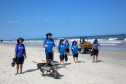 Limpeza das praias, saúde e segurança são destaques na temporada. Mais de 174 toneladas de lixo foram recolhidas nas praias do Paraná pela Sanepar, houve cerca de 700 atendimentos médicos feitos pela equipe da Secretaria da Saúde.  Operação Verão, 2018/2019  -  Foto: Jaelson Lucas/ANPr