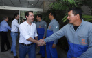 Governador Carlos Massa Ratinho Junior, acompanhado do presidente da Copel, Daniel Pimentel, visita a Usina Governador Bento Munhoz da Rocha Netto (Foz do Areia), no município de Pinhão  -  Pinhão, 22/01/2019  -  Foto: Rodrigo Félix Leal