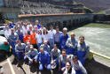 Governador Carlos Massa Ratinho Junior, acompanhado do presidente da Copel, Daniel Pimentel, visita a Usina Governador Bento Munhoz da Rocha Netto (Foz do Areia), no município de Pinhão  -  Pinhão, 22/01/2019  -  Foto: Rodrigo Félix Leal