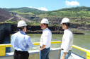 Governador Carlos Massa Ratinho Junior, acompanhado do presidente da Copel, Daniel Pimentel, visita a Usina Governador Bento Munhoz da Rocha Netto (Foz do Areia), no município de Pinhão  -  Pinhão, 22/01/2019  -  Foto: Rodrigo Félix Leal