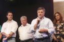 O governador Carlos Massa Ratinho Junior, participa do lançamento da 45ª Exposição Agropecuária, Industrial e Comercial de Umuarama. Presentes no evento: prefeito de Umuarama, Celso Luiz Pozzobom; presidente da Sociedade Rural, Milton Gaiari; secretário do Meio Ambiente, Márcio Nunes; secretário da Infraestrutura e Logística, Sandro Alex, deputados e demais autoridades  -  Umuarama, 05/02/2019  -  Foto: Arnaldo Alves/ANPr