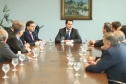 Governador Carlos Massa Ratinho Júnior recebe o presidente da Câmara dos Deputados, Rodrigo Maia. Curitiba, 15/02/2019. Foto: Rodrigo Felix Leal/ANPr