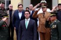 O governador Carlos Massa Ratinho Junior particip da cerimônia que comemora o 74º aniversário da tomada de Monte Castelo, na Itália, pela Força Expedicionária Brasileira, na Segunda Guerra Mundial. Foto: Gilson Abreu/ANPr