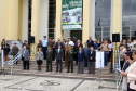 O governador Carlos Massa Ratinho Junior particip da cerimônia que comemora o 74º aniversário da tomada de Monte Castelo, na Itália, pela Força Expedicionária Brasileira, na Segunda Guerra Mundial. Foto: Gilson Abreu/ANPr