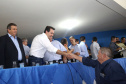 Governador Carlos Massa Ratinho Júnior participa da posse da nova diretoria da Associação dos Municípios do Norte Pioneiro (Amunorpi). O prefeito de Pinhalão, Sérgio Rodrigues é o presidente da Associação.  -  Pinhalão, 22/01/2019  -  Foto: Jaelson Lucas/ANPr