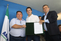 Governador Carlos Massa Ratinho Júnior participa da posse da nova diretoria da Associação dos Municípios do Norte Pioneiro (Amunorpi). O prefeito de Pinhalão, Sérgio Rodrigues é o presidente da Associação.  -  Pinhalão, 22/01/2019  -  Foto: Jaelson Lucas/ANPr