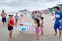 Sanepar oferece atividades de recreação educativa nas praias. Foto: Thays Poletto