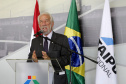 O governador em exercício Darci Piana participou nesta terça-feira (26), em Foz do Iguaçu, da cerimônia de posse do novo diretor-geral brasileiro da Itaipu Binacional, general Joaquim Silva e Luna, com as presenças do Presidente Jair Bolsonaro e do presidente do Paraguai, Mario Abdo Benítez; dos ministros almirante Bento Albuquerque, de Minas e Energia e Ernesto Araújo, de Relações Exteriores  - Foz do Iguaçu, 26/02/2019 - Foto: Arnaldo Alves/ANPr