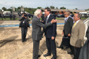 O governador em exercício Darci Piana recebe o presidente da República, Jair Bolsonaro. Foz do Iguaçu,26/02/2019. Foto:Divulgação/ANPr