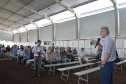 O secretário da Agricultura e Abastecimento do Paraná, Norberto Ortigara, durante abertura, nesta quarta-feira (27), do Dia de Campo Verão 2019, da Cooperativa Agraria, de Entre Rios, em Guarapuava.  -  27/02/2019  -  Foto:  Divulgação SEAB