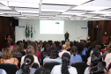 Diretor-presidente do Tecpar, professor Fabio Cammarota, faz a abertura do evento  -  Curitiba, 08/03/2019  -  Foto: Divulgação Tecpar