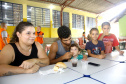 A Coordenadoria Estadual de Proteção e Defesa Civil realiza simulado de abandono com comunidade em área de risco de Morretes, no Litoral do Paraná. Na imagem, Franciele Morges de Andrade e família. Morretes,16/03/2019 Foto:Jaelson Lucas ANPr