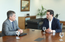 Governador Carlos Massa Ratinho Junior durante reunião com o secretário Nacional de Segurança Pública, general Guilherme Theóphilo e o secretário estadual da Segurança Pública e Administração Penitenciária, general Luiz Felipe Carbonell  -  Curitiba, 19/03/2019  -  Foto: Rodrigo Félix Leal/ANPr