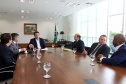 Governador Carlos Massa Ratinho Junior durante reunião com o secretário Nacional de Segurança Pública, general Guilherme Theóphilo e o secretário estadual da Segurança Pública e Administração Penitenciária, general Luiz Felipe Carbonell - Curitiba, 19/03/2019 - Foto Gilson Abreu/ANPr