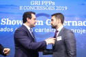 Governador Carlos Massa Ratinho Júnior participa  da 3ª edição do evento GRI PPPs e Concessões Brasil, em São Paulo.
São Paulo, 28/03/2019 - Foto: Rodrigo Félix Leal/ANPr