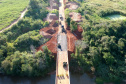 O Departamento de Estradas de Rodagem do Paraná (DER-PR) vai liberar na manhã deste sábado (30) o tráfego sobre a ponte do Rio da Anta, na PR-082. O trecho liga o município de Douradina à Santa Felicidade, distrito de Tapira, no Noroeste do Estado. O local estava totalmente interditado desde 7 de janeiro, quando parte do pavimento da cabeceira da ponte cedeu na altura do km 568 devido às chuvas.  -  Curitiba, 29/03/2019  -  Foto: Divulgação DER