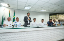 O governador Carlos Massa Ratinho Junior anunciou nesta quarta-feira (3) a contratação do projeto executivo de engenharia para restauração e ampliação de capacidade da Av. Ayrton Senna da Silva, um dos principais acessos ao Porto, no Litoral. A revitalização da via é fundamental para aumentar a capacidade de escoamento das exportações do Estado.  -  Paranaguá, 03/04/2019  -  Foto: Rodrigo Félix Leal/ANPr