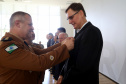 Batalhão da Policia Ambiental comemora 62 anos, vice governador Darci Piana recebe medalha do mérito ambiental.
Foto Gilson Abreu/ANPr