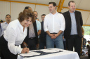 Governador Carlos Massa Ratinho Júnior inaugura em Guarapuava a nova sede do Colégio Estadual Leni Marlene Jacob  -  Guarapuava, 04/04/2019  -  Foto: Jaelson Lucas/ANPr