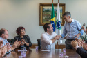 O Governador Carlos Massa Ratinho Junior e o Presidente da Comec, Gilson Santos, assinam a prorrogação da isenção do Transporte para de Pessoas com Deficiência(PCD). Curitiba, 09/04/2019
Foto: Maurilio Cheli